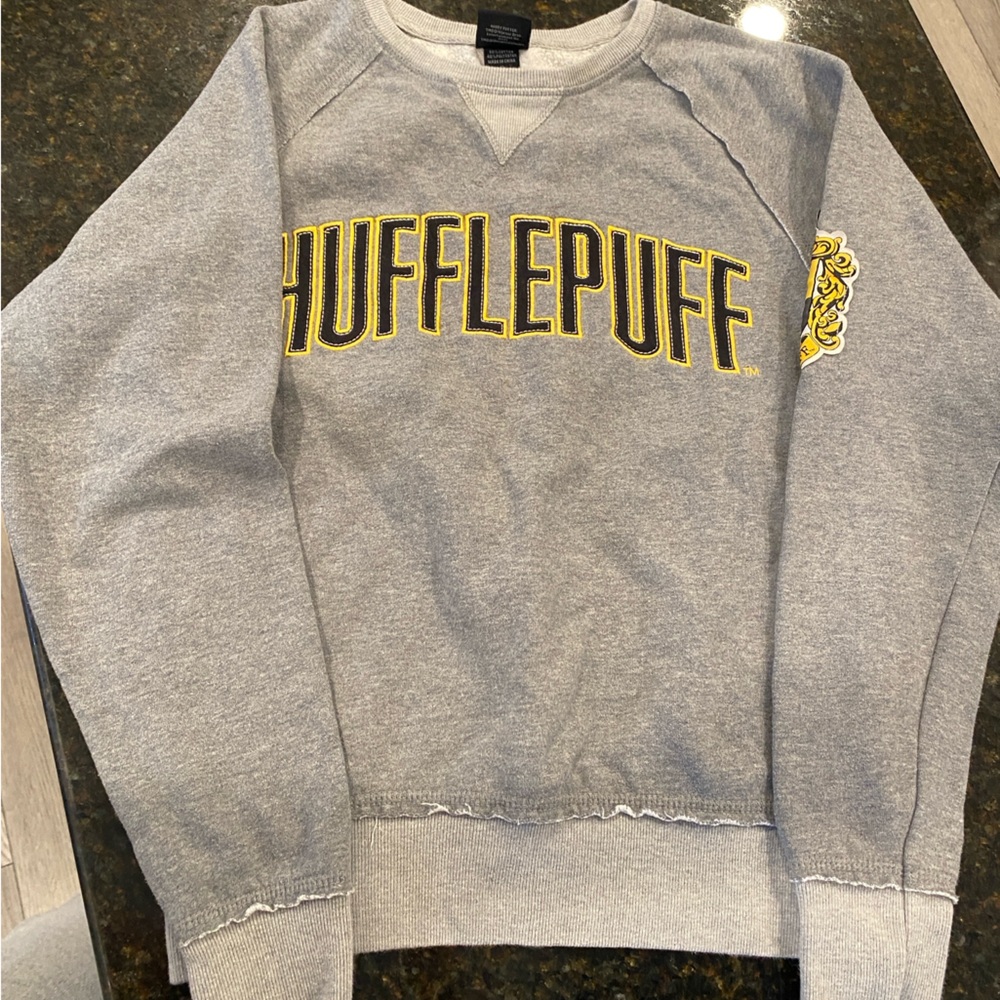 Hufflepuff Gray Sweatshirt Harry Potter